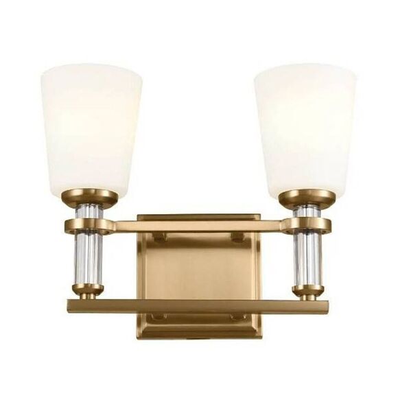 Kichler Lighting 55146BNB Rosalind 2 Light Vanity Light Bath Bracket Brass - Picture 1 of 8